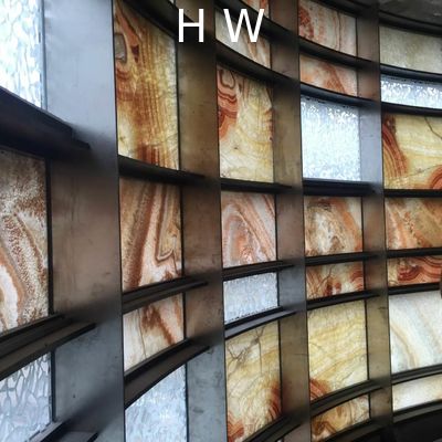 Lightweight 1-2MM Bacstone Glass For Facade Glass Wall