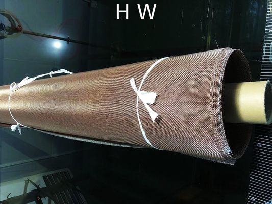 Copper Color Metal Coated Decorative Mesh Fabric