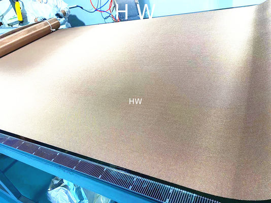 Copper Color Metal Coated Decorative Mesh Fabric