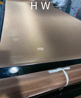 Copper Color Metal Coated Decorative Mesh Fabric