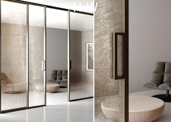 Metalspurc Fabric Sliding Glass Door , Metal Coated Fabric Glass Door