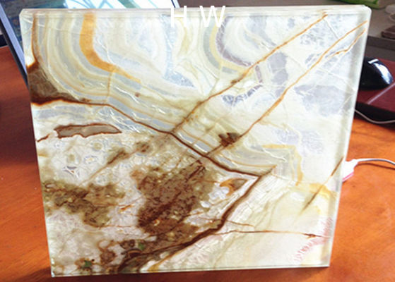 CE Bacstone Glass , Backed Onyx Coloured Laminated Glass