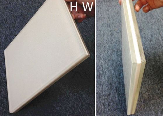 Customized Bacstone Glass , 2MM Thin Marble White Laminated Glass
