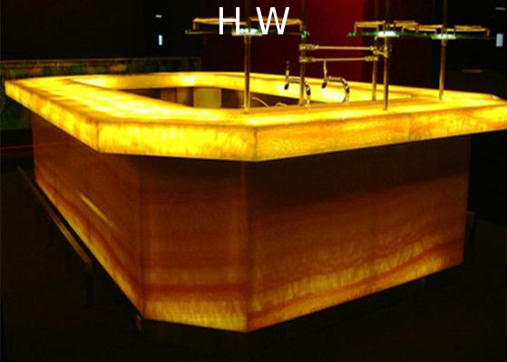 Yellow Onyx Bacstone Glass Panel 1-2MM Thin Stone