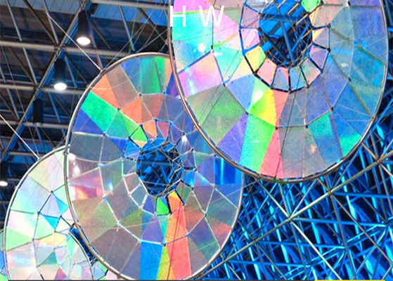 Flat Dichroic Coating Glass Laminate Customized Size