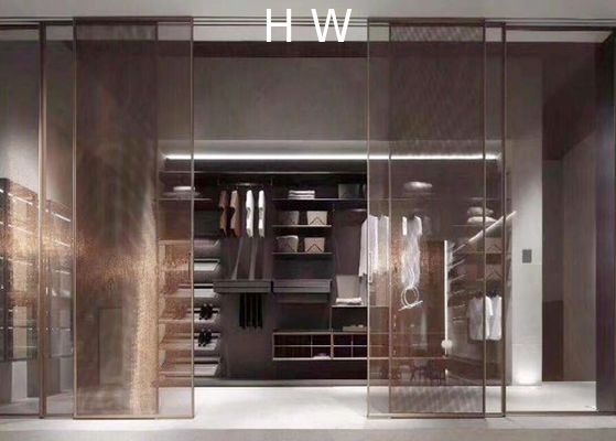 Decorative Laminated Glass / Metal Coated Fabric Glass