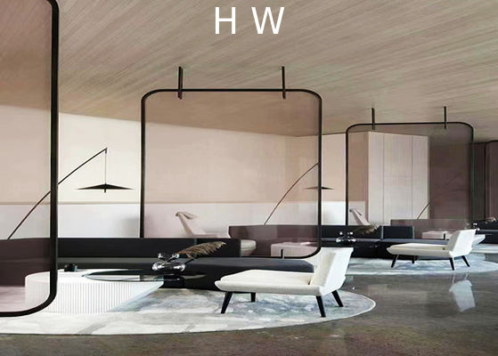 Metal Fabric Laminated Glass For Door /  Metal Fabric Decorative Glass Laminate