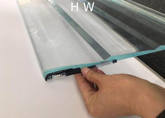 Customized Carved SGP Interlayer Glass 15cm Impact Resistant