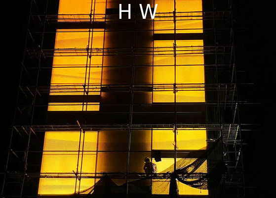 Backlit Printed Laminated Glass Facade Sentryglas Interlayer