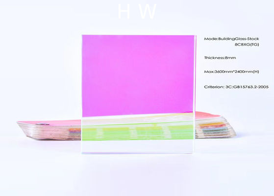 SGS Dichroic Glass Sheets , 6mm Laminated Glass Dichroic