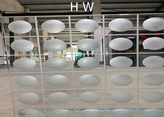 3D Sentryglas Glass Laminate CNC Carved Satin Glass Laminates