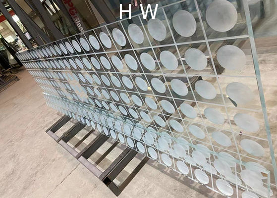 3D Sentryglas Glass Laminate CNC Carved Satin Glass Laminates