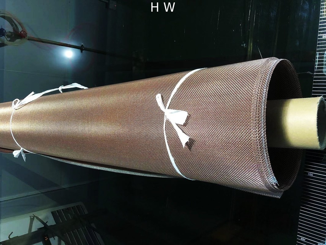 Copper Color Metal Coated Decorative Mesh Fabric